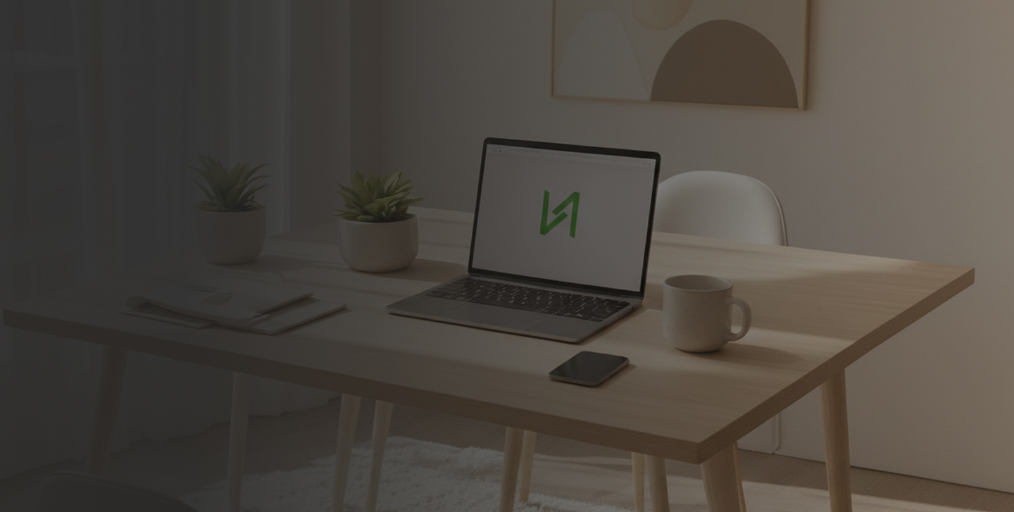 Laptop workspace for how it works